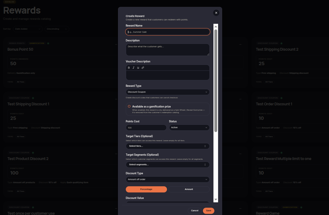Create Reward Create Reward