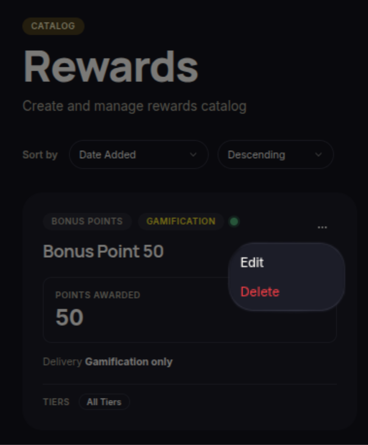 Edit Delete Reward