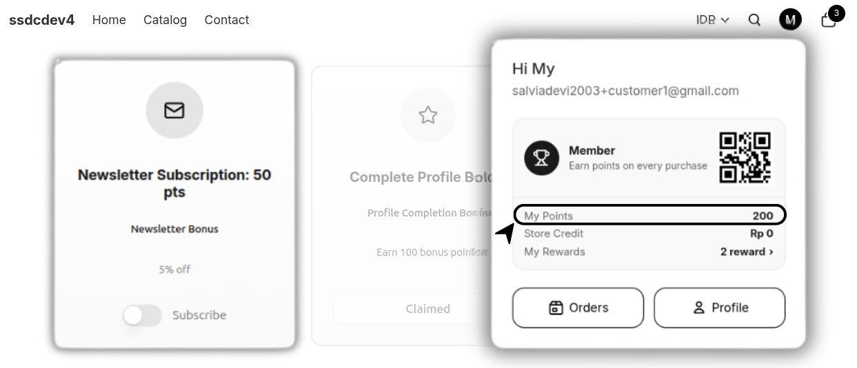 Reward Newsletter Point