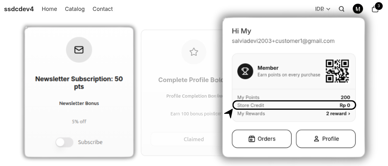 Reward Newsletter Credit